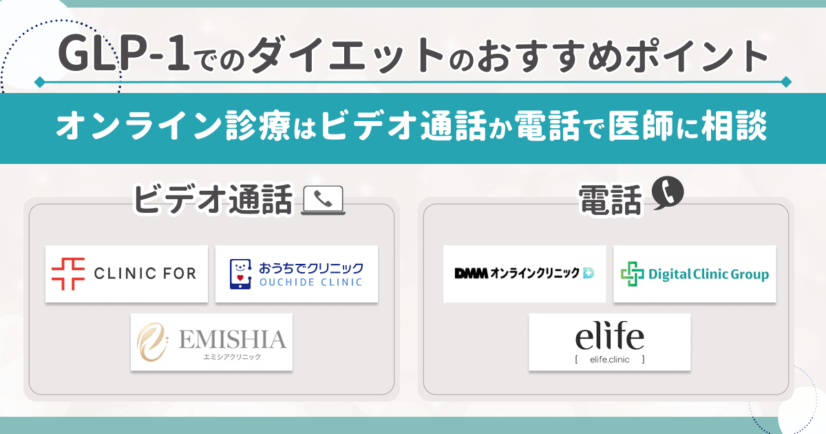 オンライン診療はビデオ通話・電話のいずれかで医師に相談ができる